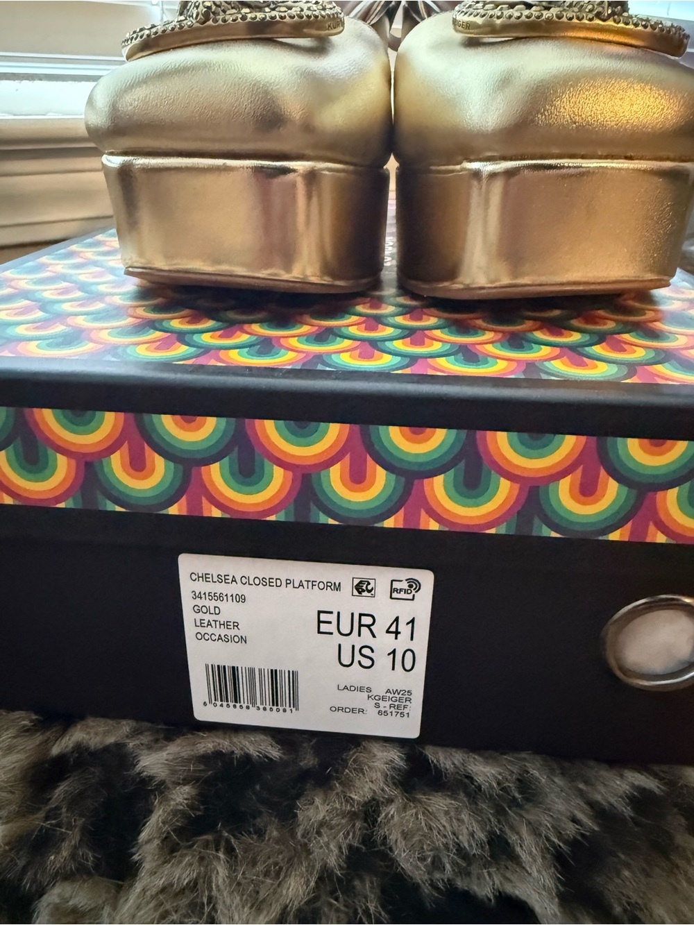 Kurt Geiger London Leather Chelsea Platform Heels - Picture 3 of 4
